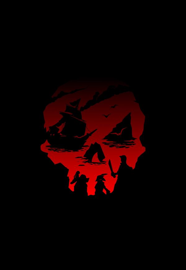 schwarzer Hintergrund,Sea of Thieves