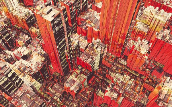 architectuur, gebouw, stad, 2560x1600 px, artwork, Atelier Olschinsky