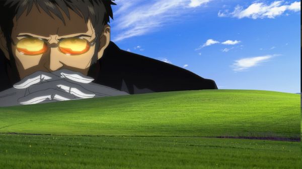 anime,Ikari Gendo,Neon Genesis Evangelion,1366x768 px,umorismo