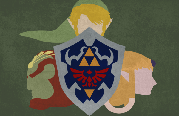 Zelda efsanesi,Bağlantı,Prenses Zelda,Triforce,Ganondorf,vektör