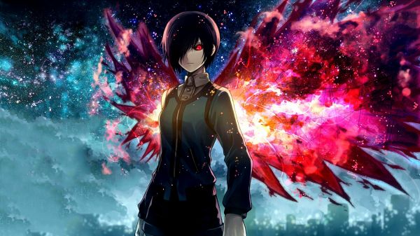 anime,Tokyo Ghoul,Kirishima Touka,illustration,plads,mand