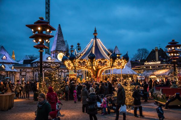 nacht,park,toevlucht,Kerstmis-,Denemarken,avond