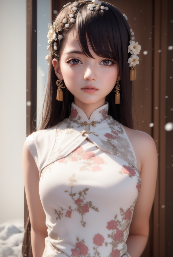 ai art,Frau,asiatisch,Cheongsam