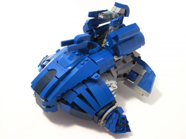 robot,fordon,LEGO,Halo,blå,tank