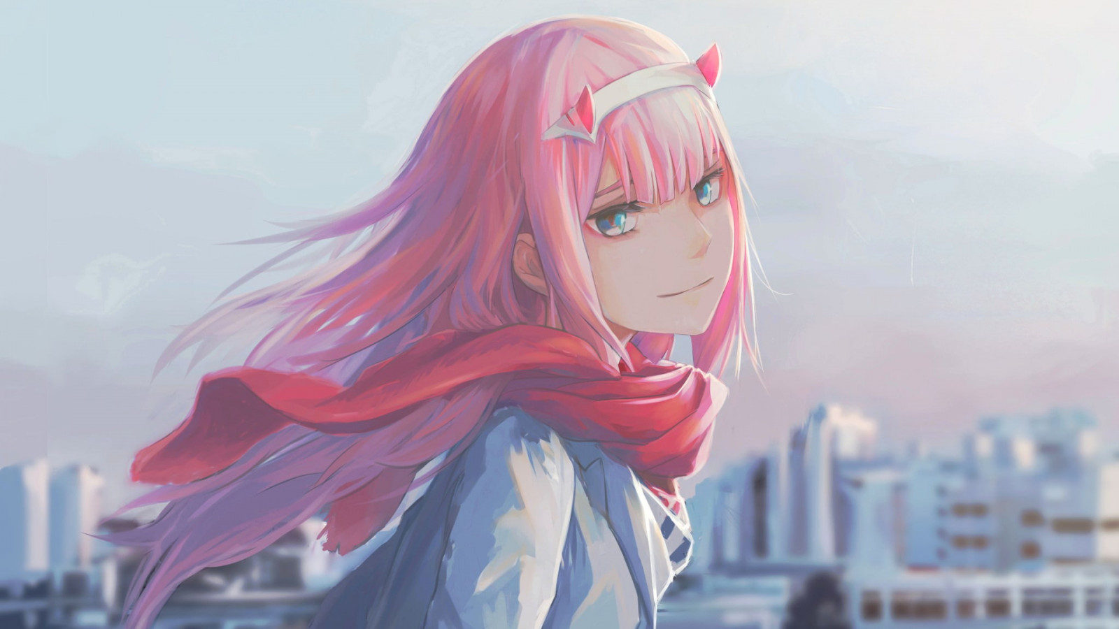 anime, Anime piger, Zero Two Darling in the FranXX, Darling in the FranXX