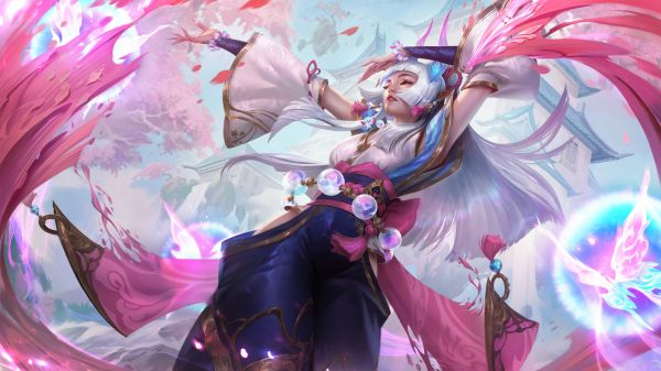 Syndra League of Legends,spirit blossom,Spirit Blossom League of Legends,League of Legends,Syndra,digitaalinen taide