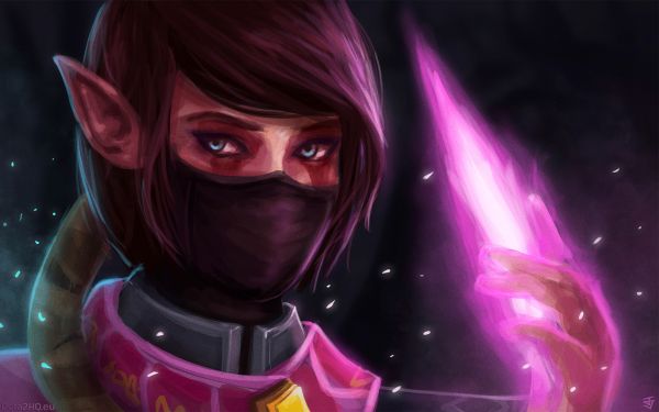 อะนิเมะ,Dota 2,Templar Assassin,แลนยา,ศิลปะ,ความมืด