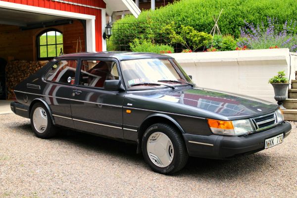 รถ,ยานพาหนะ,Saab,เทา,ขอบ,1988