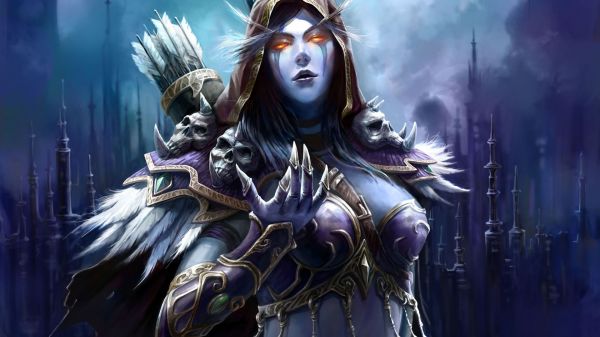 βιντεοπαιχνίδια, κορίτσι φαντασίας, anime, World of Warcraft, Sylvanas Windrunner, βέλη