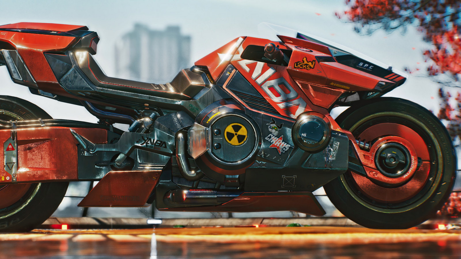 akira, cyberpunk 2077, sepeda motor