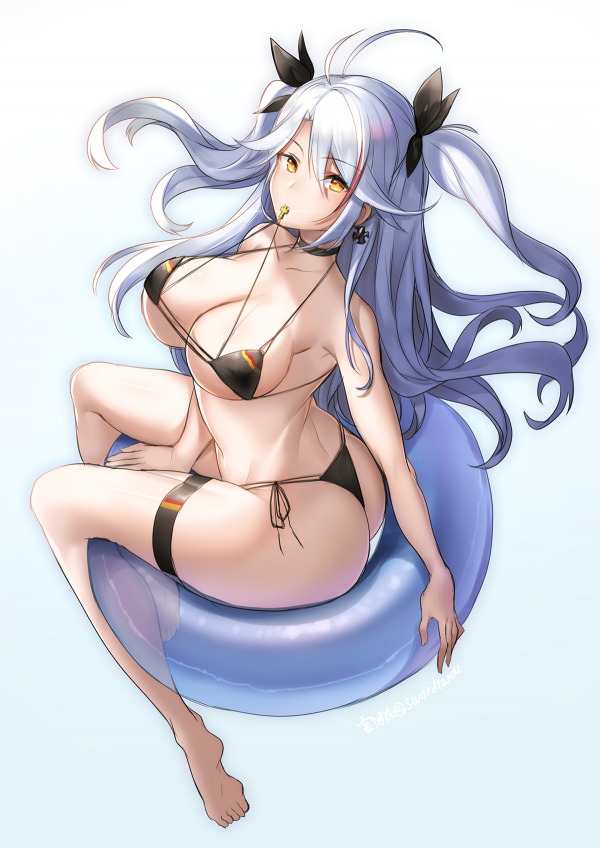 Prinz Eugen Bilan Hangxian,Bilan Hangxian,bikini,clivaj,cur