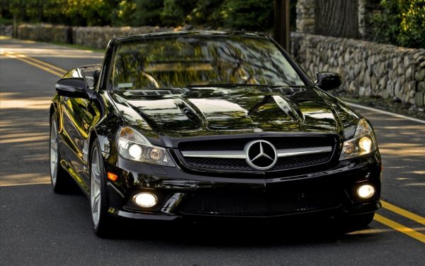 Mercedes Benz,ดำ,รถ,ยานพาหนะ,ถนน,รถสปอร์ต