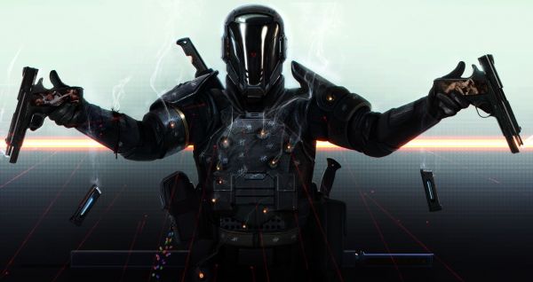 1966x1042 px,cyberpunk,pistol,Last Man Standing Killbook av Bounty Hunter,Paladin,pistol