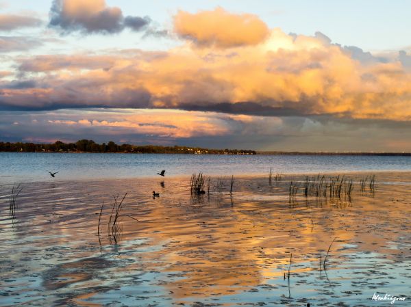 vatten,solnedgång,himmel,kanada,natur,färger