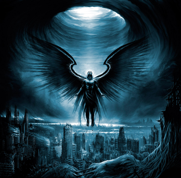 apocalyptic,Vitaly S Alexius,fantasy art,wings