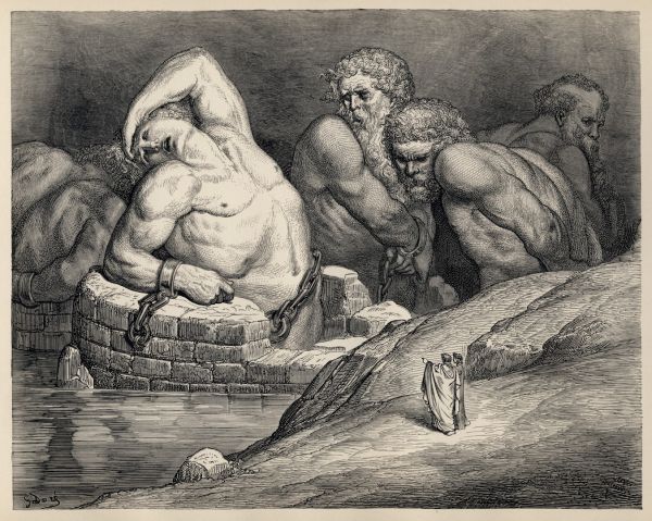 drawing, painting, artwork, Greek mythology, illustration, Gustave Dor