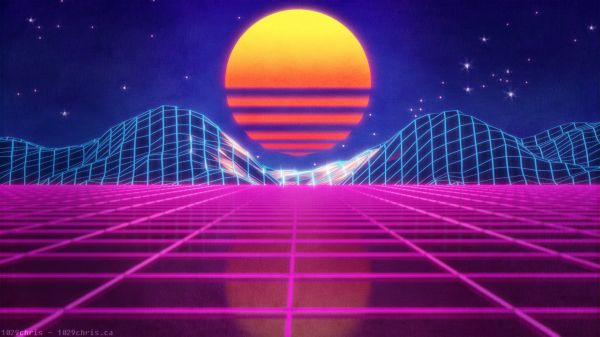 Retrowave,vaporwave,synthwave,Ferrari F 40,Ford Mustang