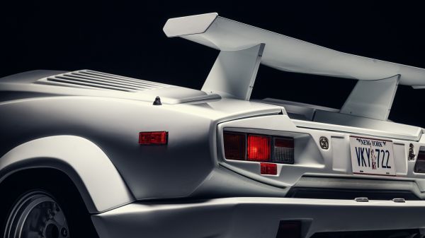 Lamborghini Countach,Countach 25th Anniversary,white cars,photography