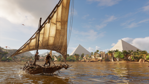 assassin creed origins,Egypti,aavikko,näyttökuva,tietokonepelaamiseen,Gizan pyramidit