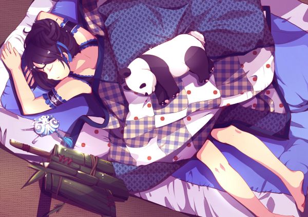 Meninas anime,panda