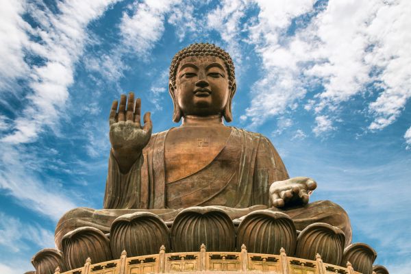 Buddha,Buddhismus,Tian Tan Buddha,socha,Hongkong,rozjímání