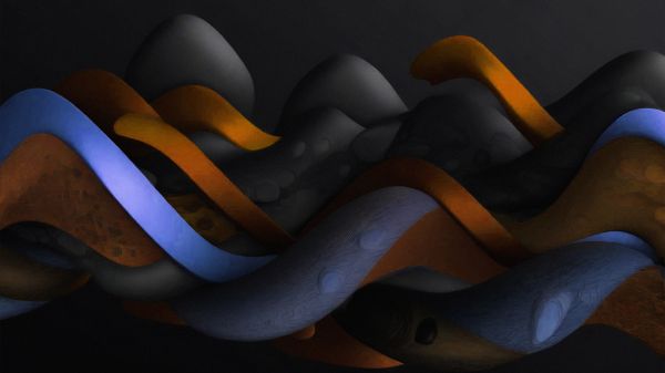 abstract,3D Abstract,ilustrare,fundal întunecat,gradient,Blender