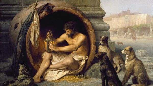 1920x1080像素,艺术品,Diogenes,狗,牛仔裤,leon gerome