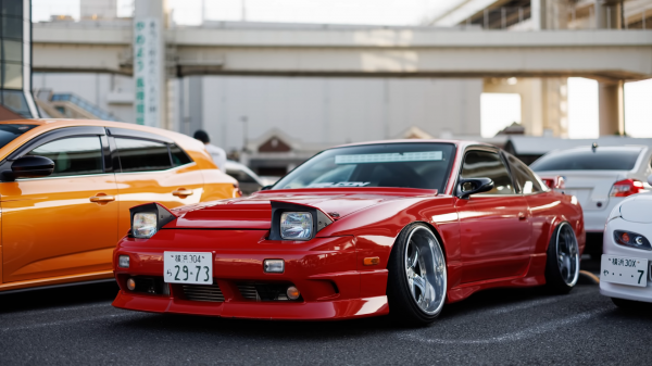 Japanische Autos,Rote Autos,Daikoku,Sportwagen,180SX,Larry Chen