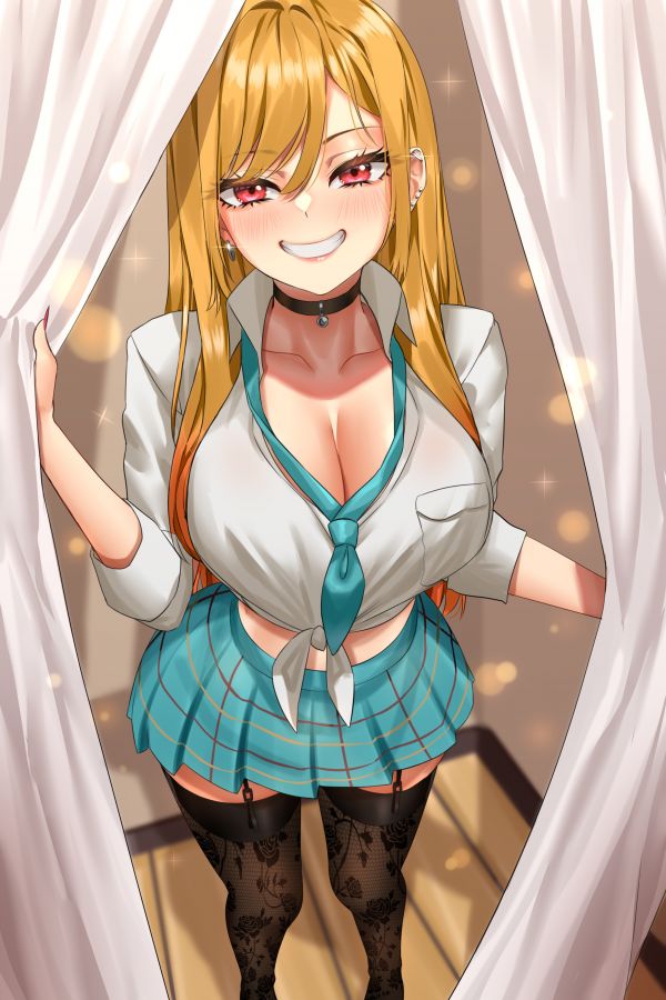 fete anime,anime,Enmanuelart20,blondă,Sono Bisque Doll wa Koi wo Suru,uniformă școlară