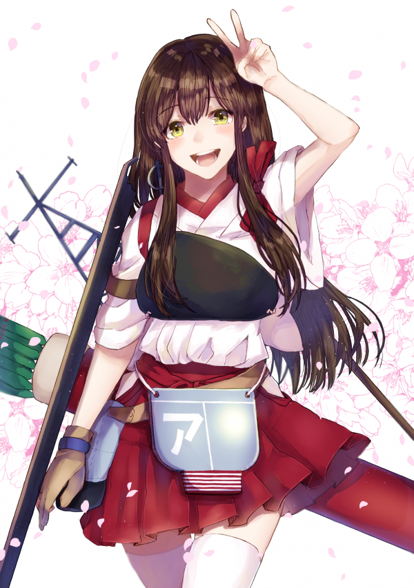 произведения на изкуството, дигитално изкуство, фен арт, Akagi KanColle, Kantai Collection, Zettai ryouiki