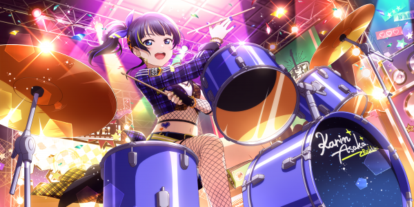 Anime,Filles anime,tambours,instrument de musique,Asaka Karin,Love Live