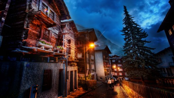 Trey Ratcliff,fotografování,Zermatt,Švýcarsko,noc,světla