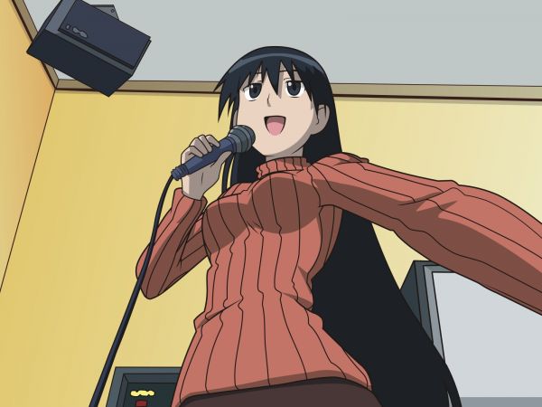 illustrasjon, anime, tegnefilm, brunette, musikk, mikrofon