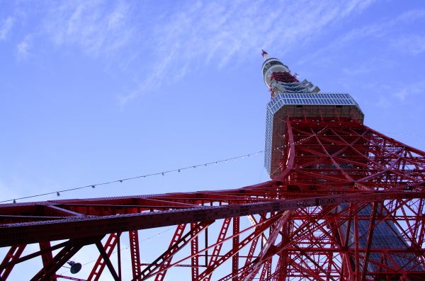 japan,arkitektur,himmel,blå,röd,kväll