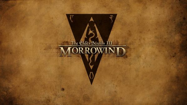 video games,The Elder Scrolls,The Elder Scrolls III Morrowind,text,logo,texture