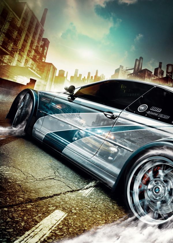 Need for Speed ​​Most Wanted,hemel,Video Game Art,portret-display,reflectie,drift auto's