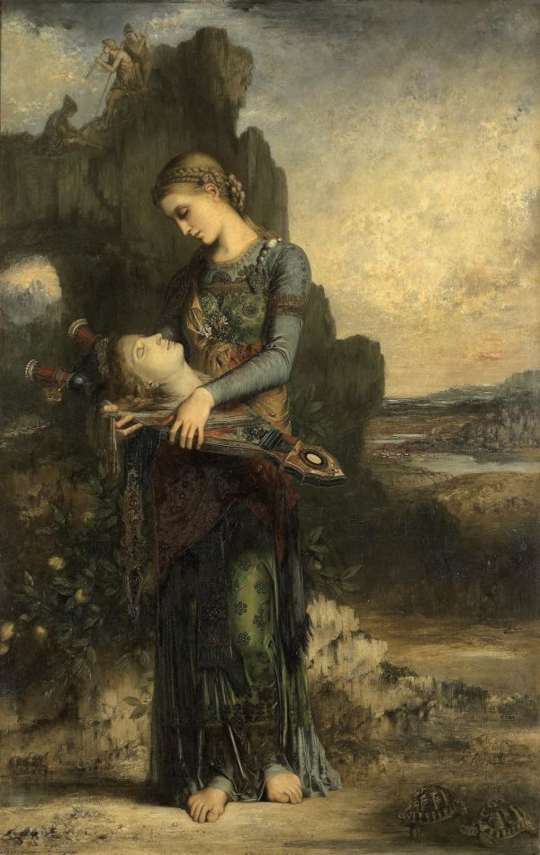 Oil on canvas,peinture à l'huile,femmes,ouvrages d'art,Gustave Moreau,classical art