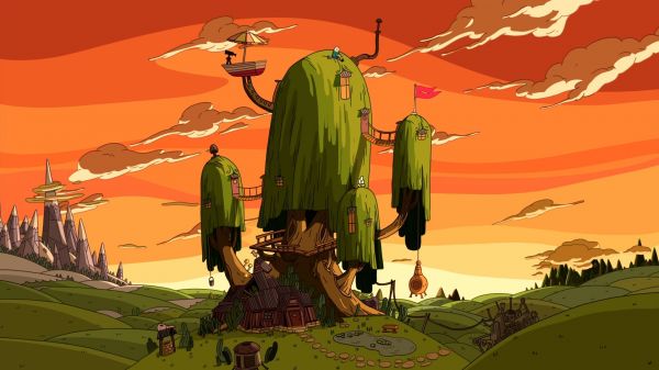 Eventyrtid,tegnefilm,Cartoon Network,trehytte