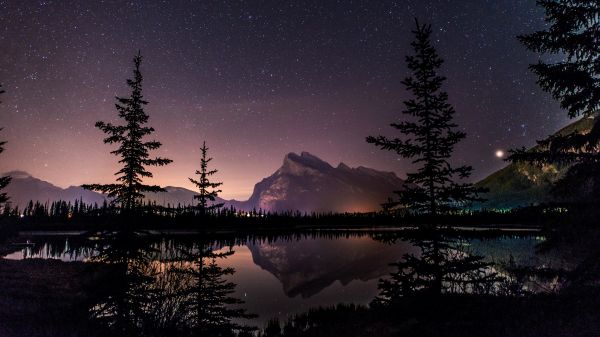 Canadees,3840x2160 px,Alberta National Park,meer,landschap,natuurlijk licht