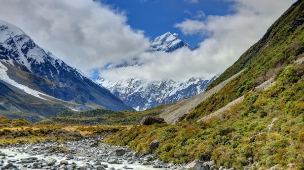 Mount Cook, Nieuw Zeeland, aoraki, Nationaal Park