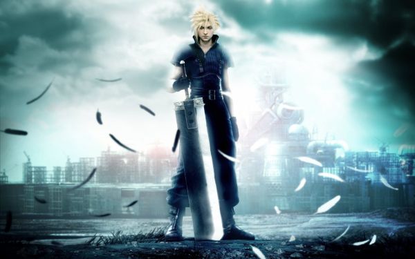 Final Fantasy VII, Cloud Strife, Τελική φαντασία, μεσάνυχτα, βιντεοπαιχνίδια, buster σπαθί