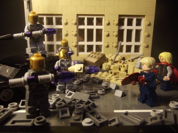 KLOCKI LEGO,kapitan,Thor,Mściciele,Ameryka,Chitauri