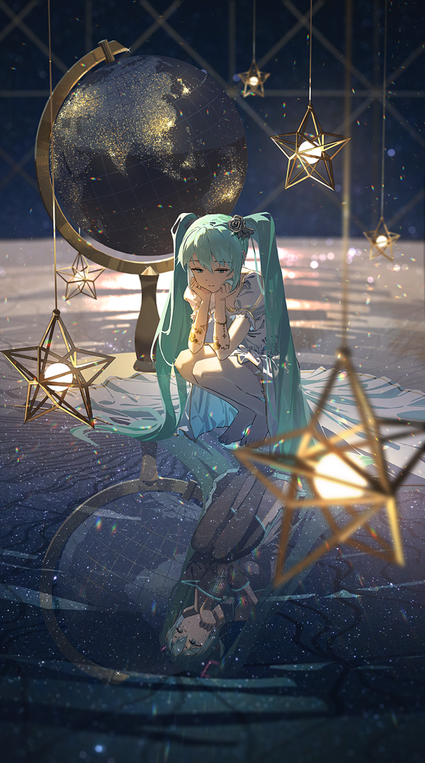 visualizzazione verticale,anime girls,Vocaloid,Hatsune Miku,Agas,occupazione