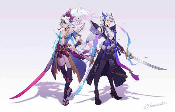 Citemer Liu,Zeichnung,Frau,Genderswap,League of Legends,Yasuo