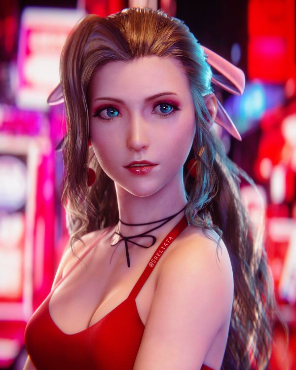 Kadınlar,Sreliata,Aerith Gainsborough,Final Fantasy,Final Fantezi VII,Final Fantasy VII Remake