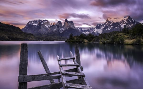 Chile,Nubes,lago,paisaje,2100x1315 px,calma