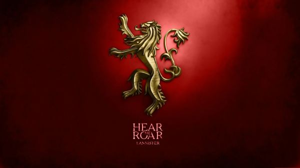 illustration,röd,Game of Thrones,hus Lannister,sigill,skärmdump