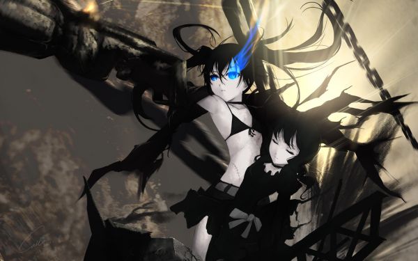 Anime,Meninas anime,Atirador de Black Rock,Força Black Shooter Rock,Mestre morto,Trevas