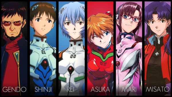 anime,Neon Genesis Evangelion,Asuka Langley Soryu,Ayanami Rei,Ikari Shinji,illustrazione