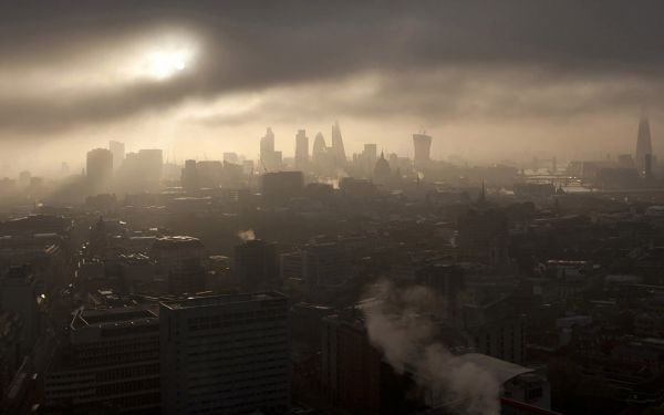 Sonnenlicht, Landschaft, London, dunkel, Stadt, Stadtbild